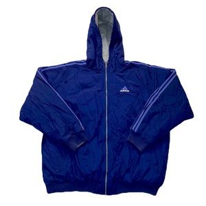 Y2K Embroidered Reversible Adidas Jacket